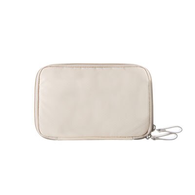 Små casual clutch tegnebøger nylon dobbelt lynlås rejse mænd pas id-kort holder organizer