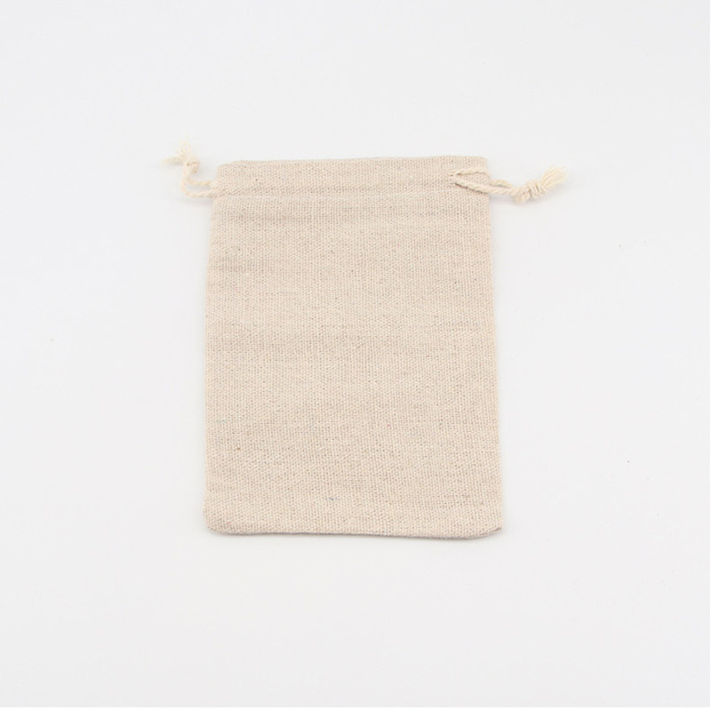 5/10 stks/partij Bruiloft Linnen Trekkoord Zakken Christmas Party Pakket Kleine Katoenen Zakjes Thuis Keuken Organiseren Zakken 15x20 cm