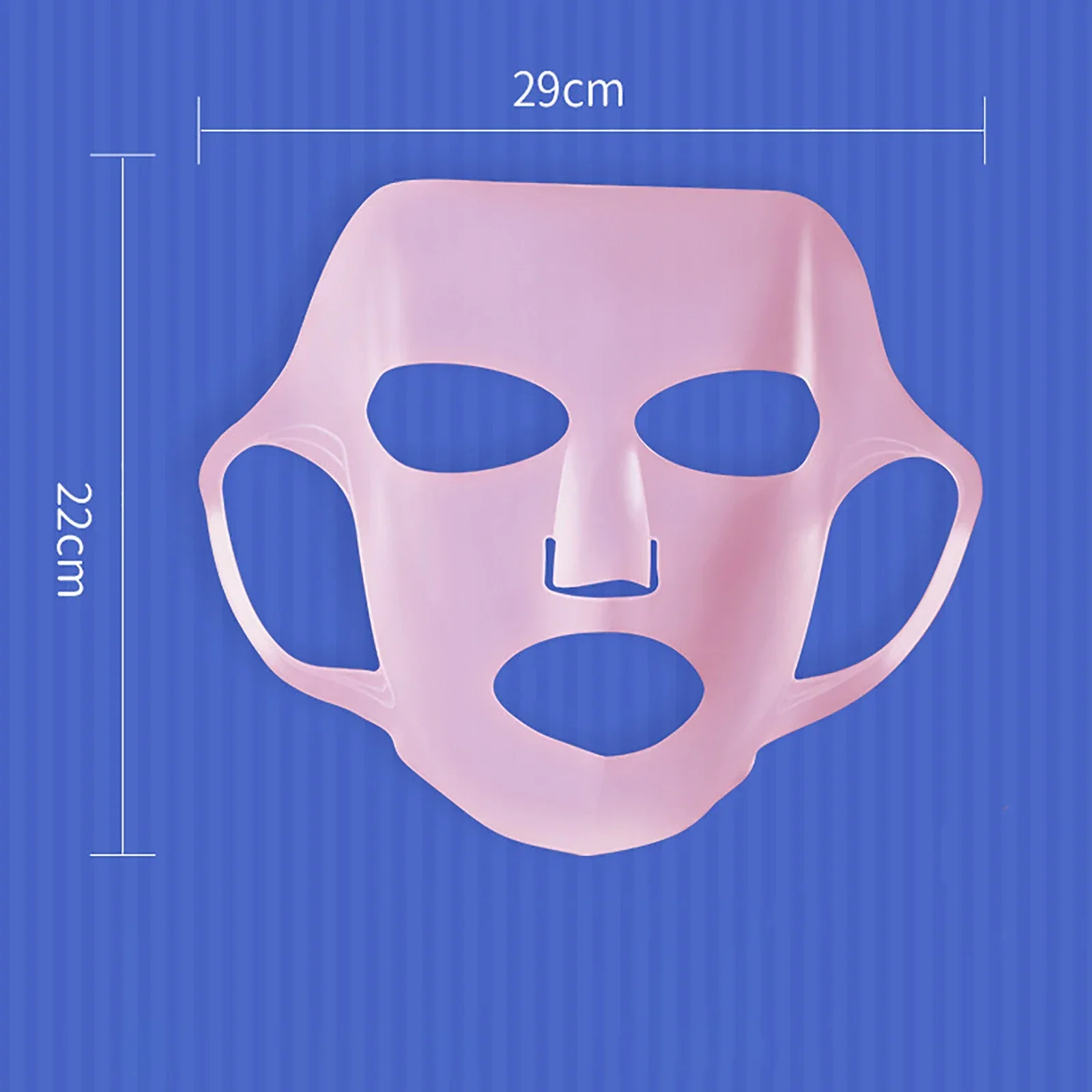 Siliconen Oor Opknoping Gezichtsmasker Cover Herbruikbare Hydraterende Gezichtsbescherming Dubbele Absorptie Anti Verdamping Masker Beschermhoes: Roze