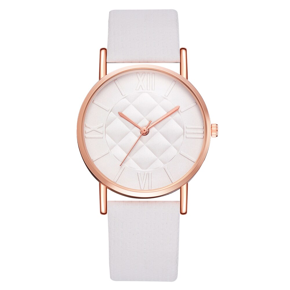 Reloj De Pulsera De Cuarzo Con Correa De Cuero Para Mujer, Cronografo De Marca Superieure De Lujo, informele, Kleur Blanco