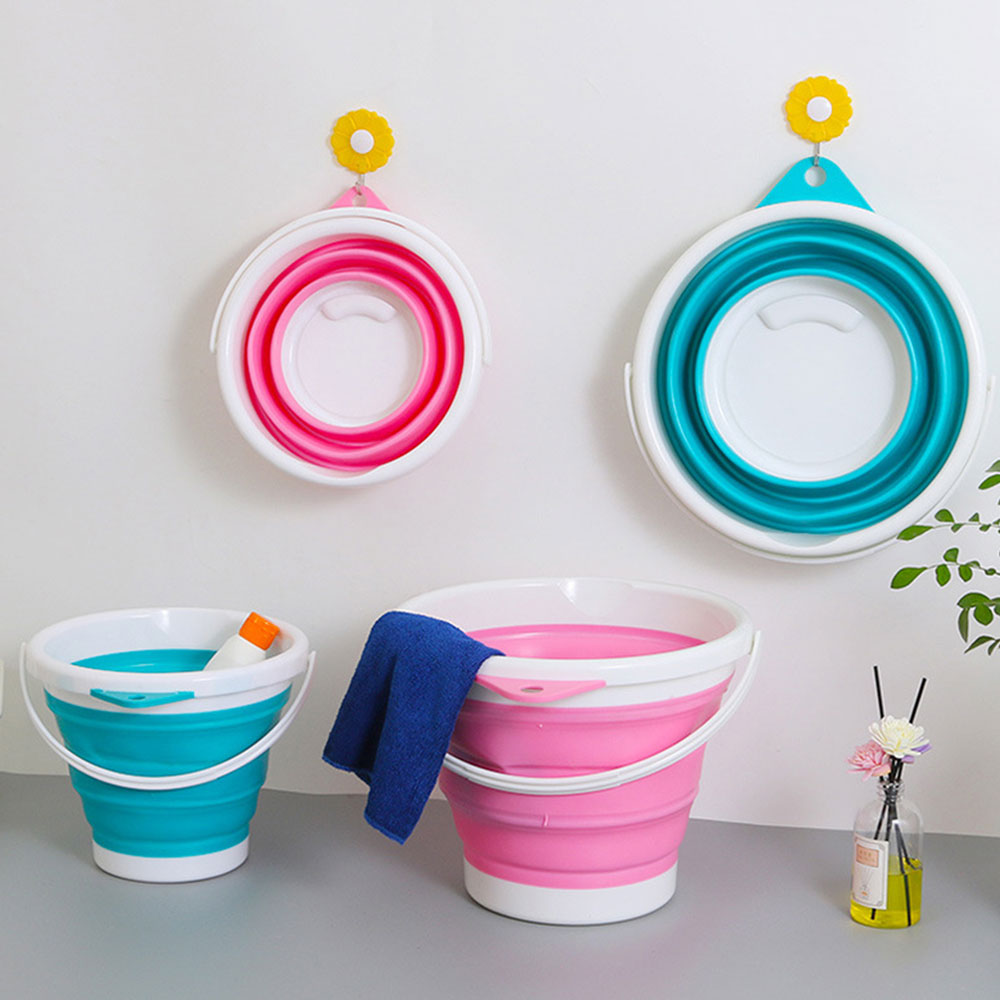 3L/5L/10L Collapsible Bucket Portable Folding Bucket with Handle Car Washing Bucket Children Outdoor Fishing Travel Home Storage