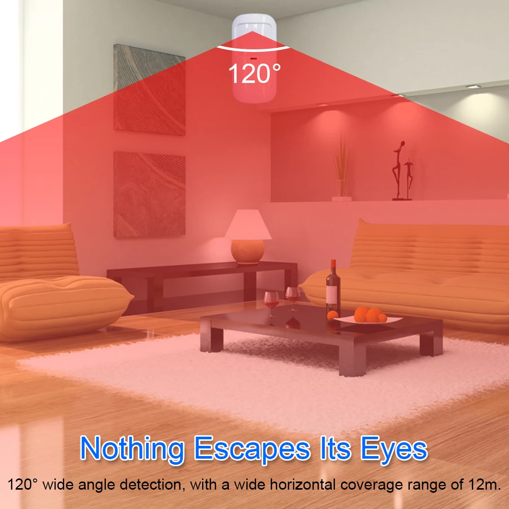 TAIBOAN Draadloze Anti-huisdier PIR Bewegingsalarm Sensor 433 MHz EV1527 Code Infrarood Detector voor Smart Home Security Host accessoires