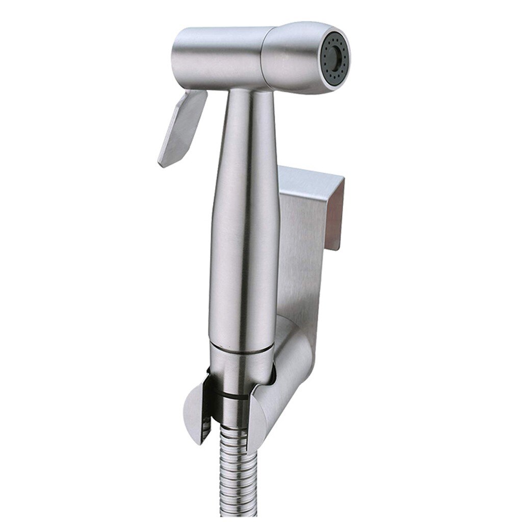 Personal Hand-Held Sprayer Shower Head Self Cleaning Nozzle Flusher Set Bathroom Attachment Toilet Seats Bidet Spray Cleaner