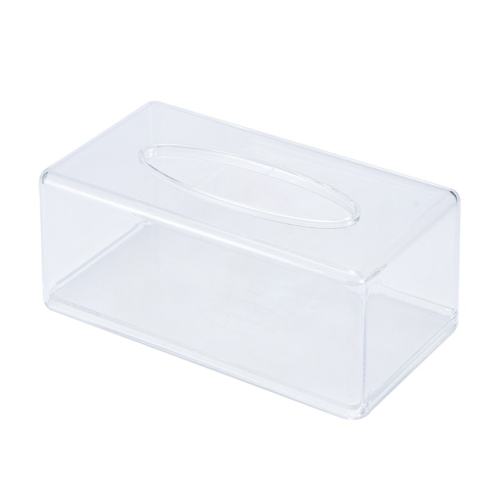 Transparent Tissue Container Holder Roll Paper Tissue Box Case for Toilet Home Office Towel Napkin Log Tissue Holder