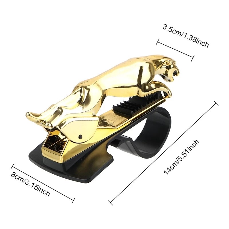 Leopard Auto Telefon Halfter Ornamente Universal- Anti Schleudern 360 Grad Einstellbare Halterung Innen Kühlen Armaturenbrett Clip Auf