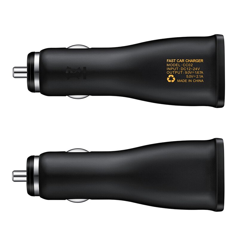 Snel Opladen 5V 9V Dual Usb Auto Fast Charger Adapter Voor Iphone Ipad Sam-Sung