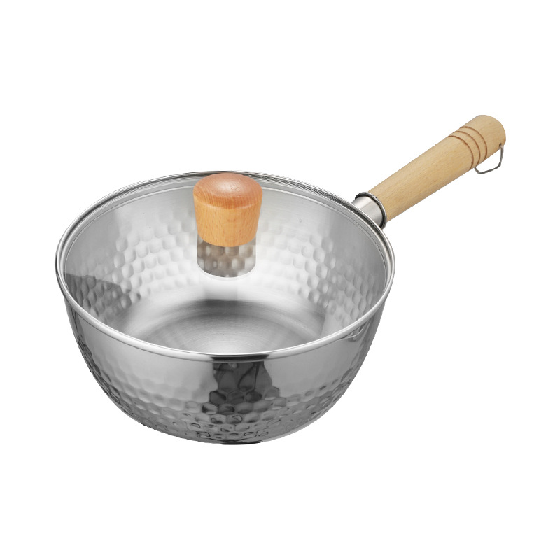 Japanse Stijl Pan Rvs Koken Pot Set Mini Non-stick Pan Keuken Hotpot Ramen Soep Melk Pot Huishouden cookwareZA380: 20cm