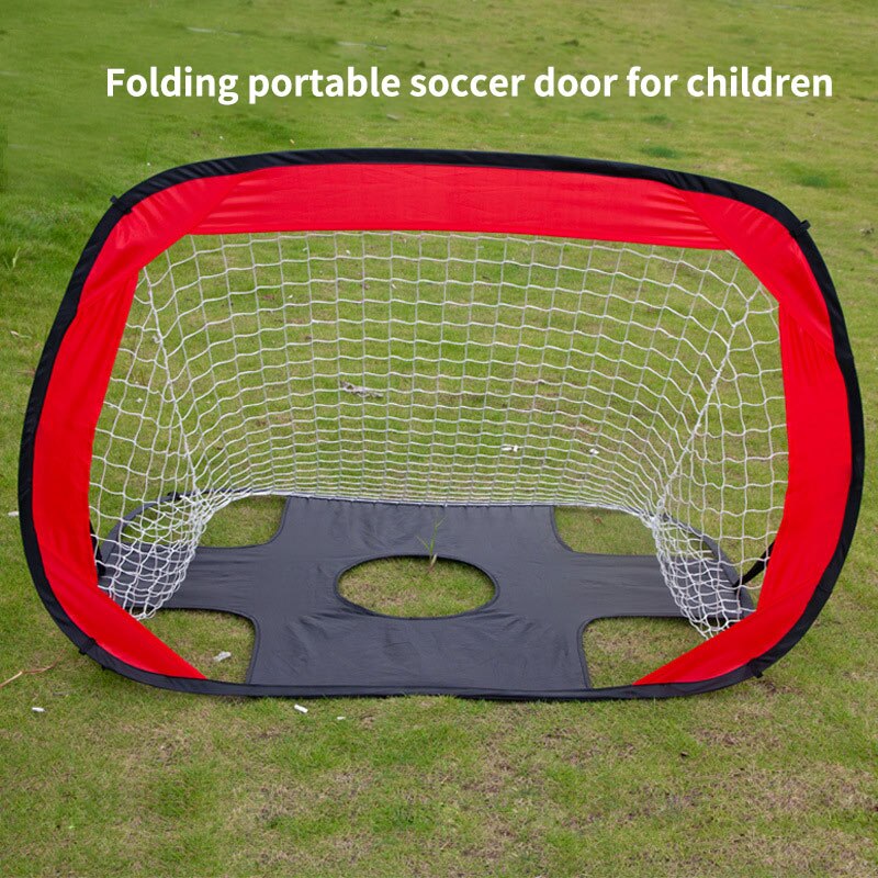 2 en 1, puerta de fútbol plegable, red para adolescentes, tiro duradero, portería de fútbol, puerta de práctica, herramientas de entrenamiento para deportes de interior al aire libre