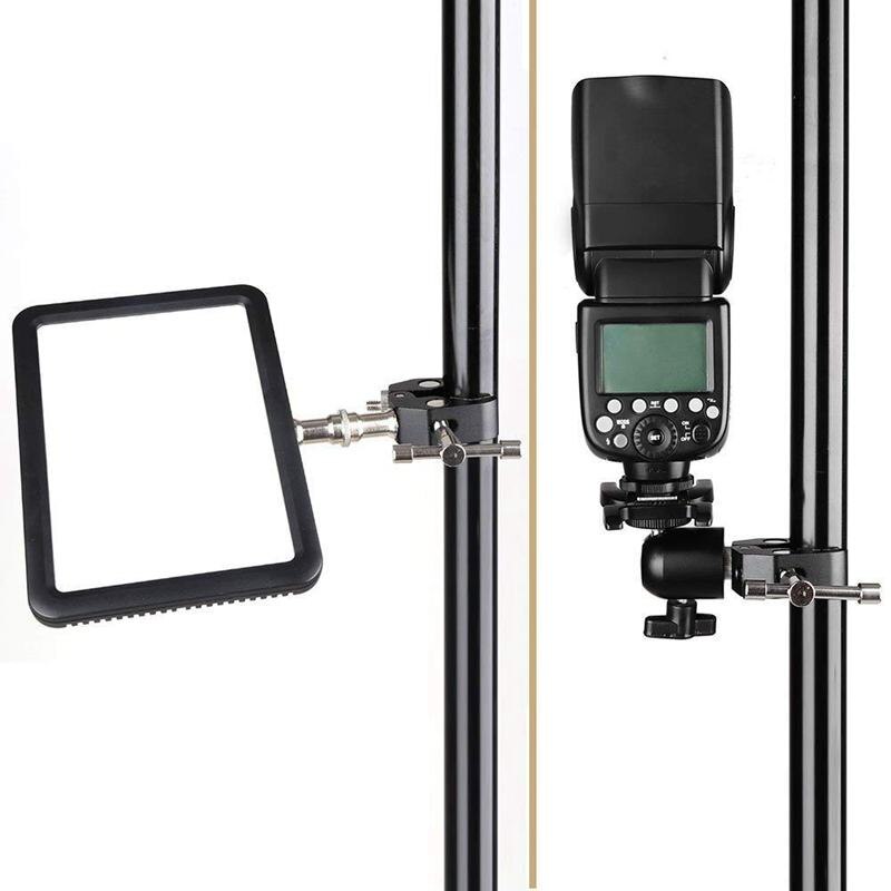 Super Clamp Crab Aluminium Tangen Clip Met 1/4inch-20 En 3/8inch-16 Statief Schroef Adapter Compatibel Voor ic Arm/Led Vid