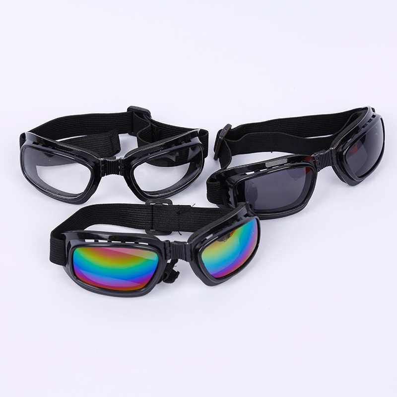 3 Stück Arbeits brille draussen Einschlag Spritzwasser geschützte staub dichte Motorrads chutz brille modische faltbare Spongebob Ski brille