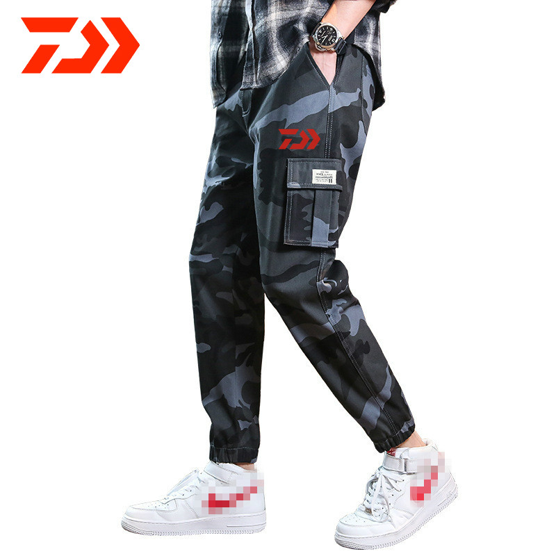 Daiwa été hommes sport extérieur randonnée pantalon plage Shorts coton ample Camouflage pêche pantalon hommes grande taille pantalon