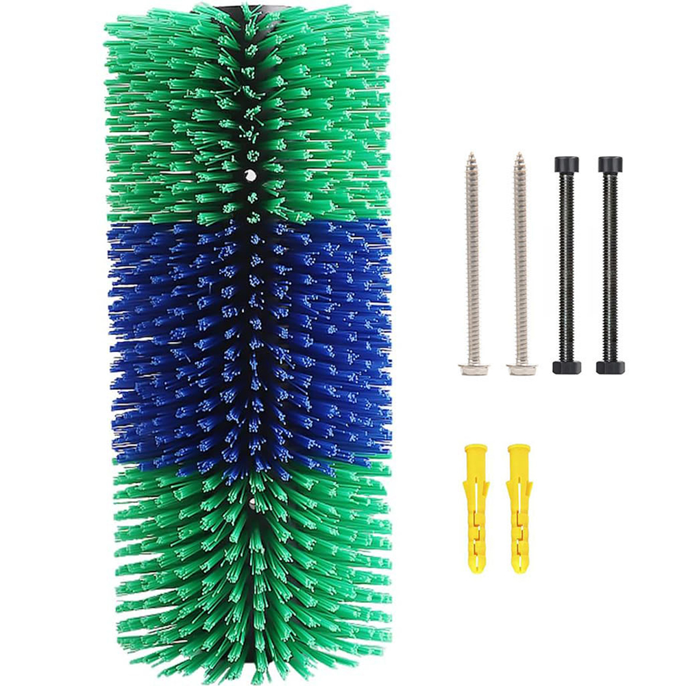 Cattle scratching brush, cattle scratching brush, livestock grooming, horse relief brush, farm animal massage cleaning tool: Green