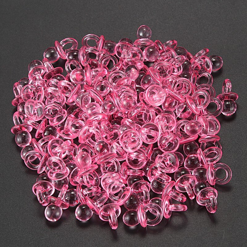 100 Roze Mini Fopspeen Fopspeen-2 Cm-Fopspeen Voor De Baby Douche Of Als Een Hanger-Baby fopspeen Gemaakt Van Acryl