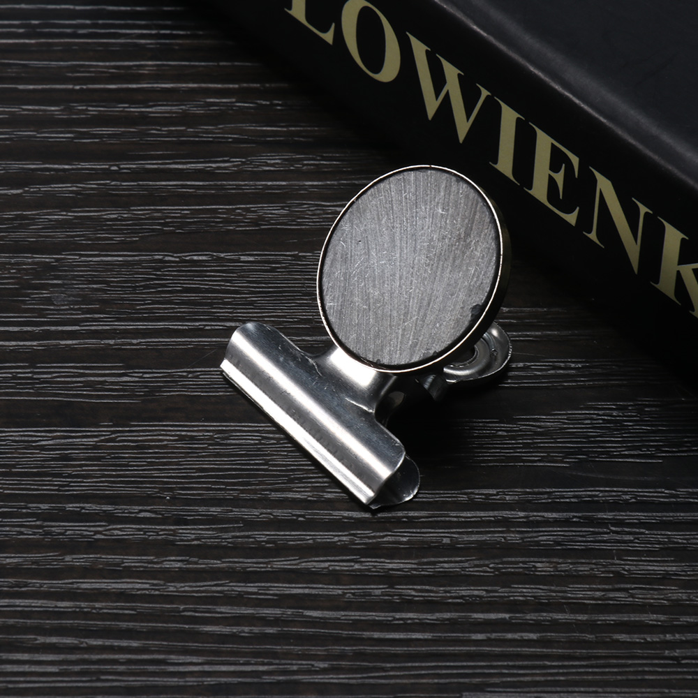 3cm Metal Fridge Magnet Clip Round Shape Sliver Magnet Clip For Home Refrigerator Wall Recipes Note Message Holder Clamp