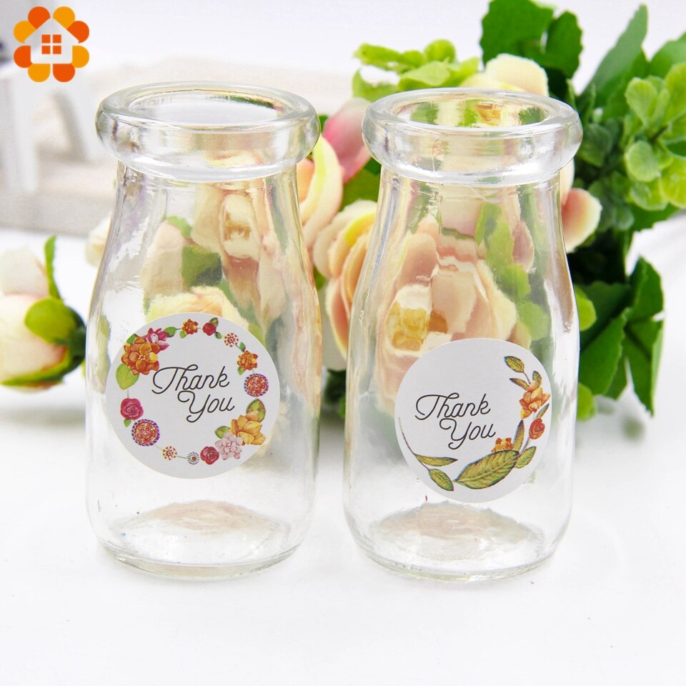 60 stuks bedanklabels stickers labels 4 stijlen feest/bruiloft bedankjes doos tas plakboek gasten inpakbenodigdheden