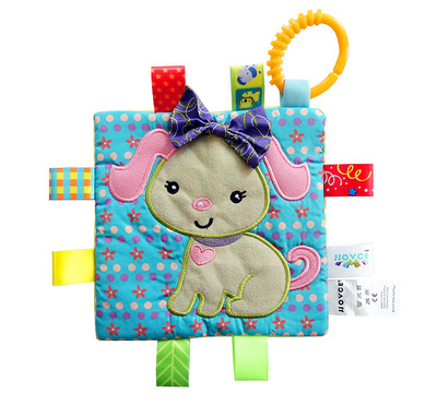 Pasgeboren Baby Hand Grijpen Bijtringen Handdoeken Leuke Dieren Baby Sussen Handdoek Speelgoed 12 Shape Kids Baby Schoonmaken Bijten Zakdoek: Bourgondië