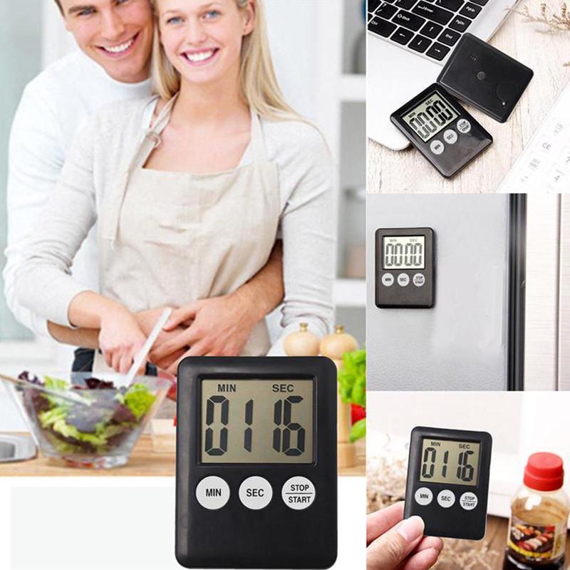 Large Digital LCD Kitchen Cooking Timer Count-Down Waring Clock Timers Time Kitchen Up Alarm Tools Magnetic Kitchen Supplier