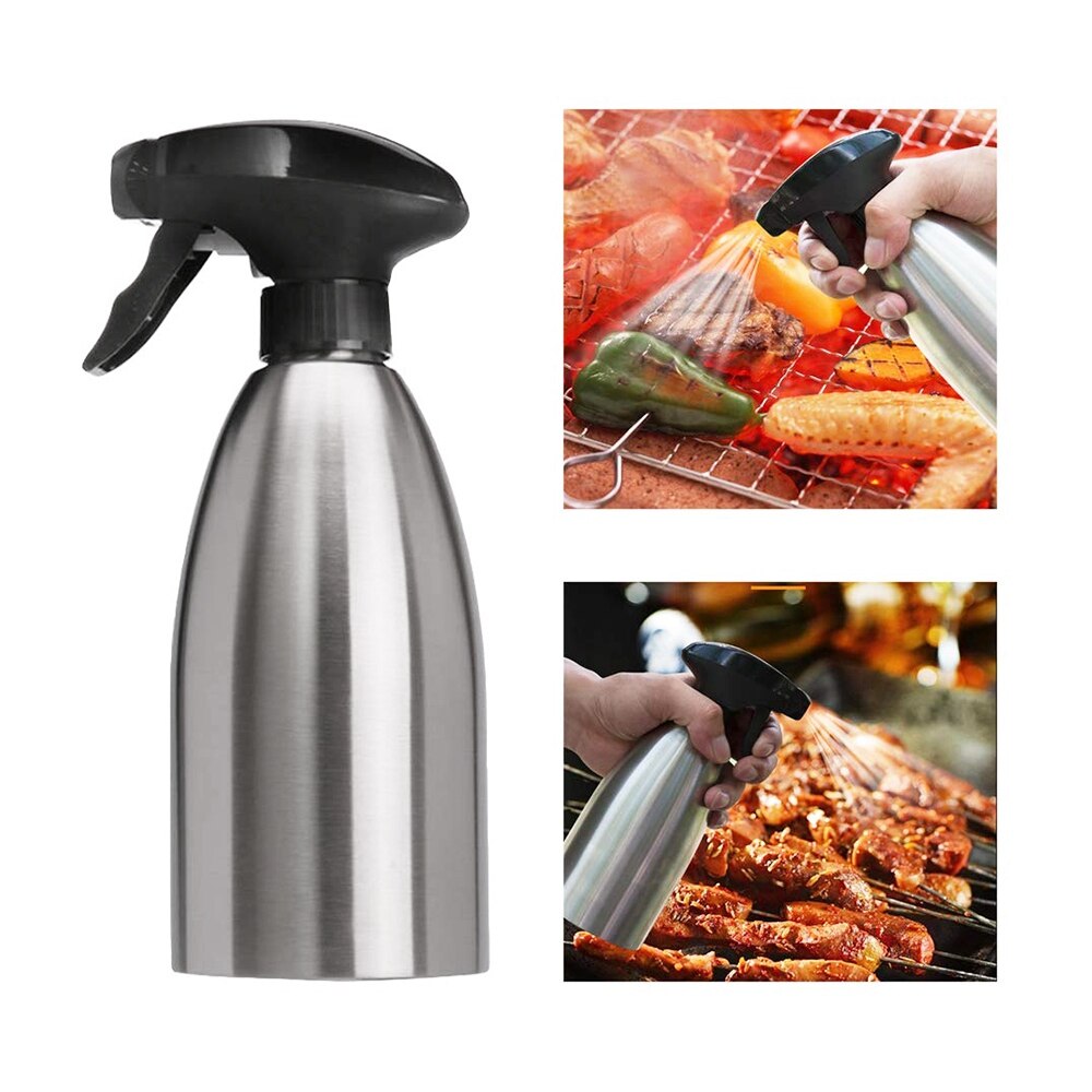 Olijfolie Spuit Azijn Dispenser Rvs Fles-Perfect Draagbare Kruiden Kruidkruik En Keukengerei Gereedschap