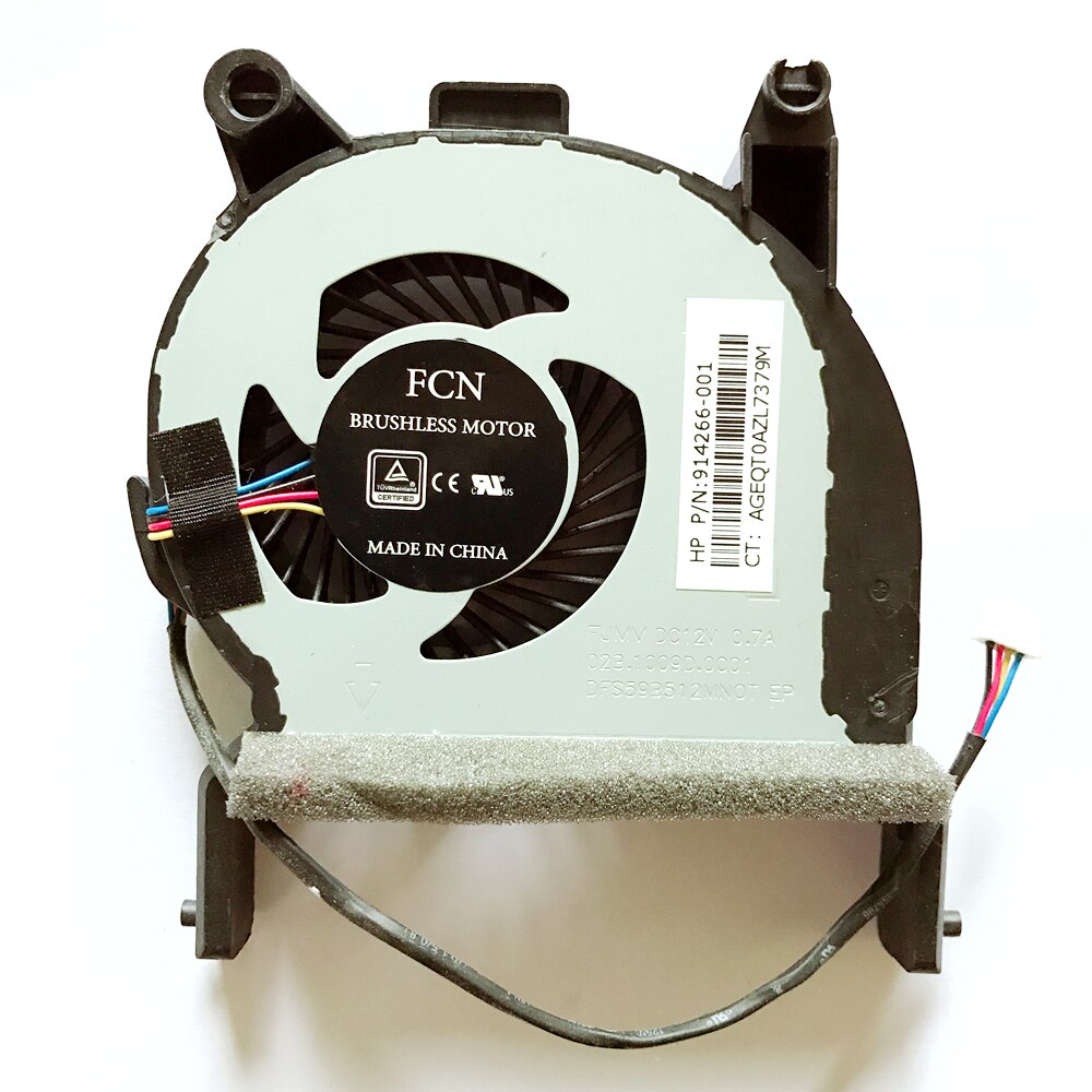 Ventilador de refrigeración de CPU, Enfriador de PC para HP ProDesk mini 600 400 G3 914266-001 PN:BUC0712HB-00 DFS593512MN0T EP,