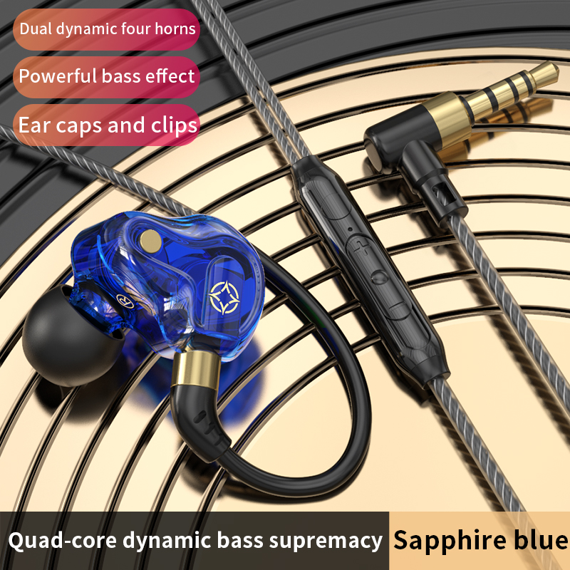 L-Buchse Gaming-Kopfhörer Typ C 3,5 mm 45 ° Schräge In-Ear-Kopfhörer mit Kabel, HiFi-Surround-Sound, Freisprech-Mikrofon-Kopfhörer: Lila
