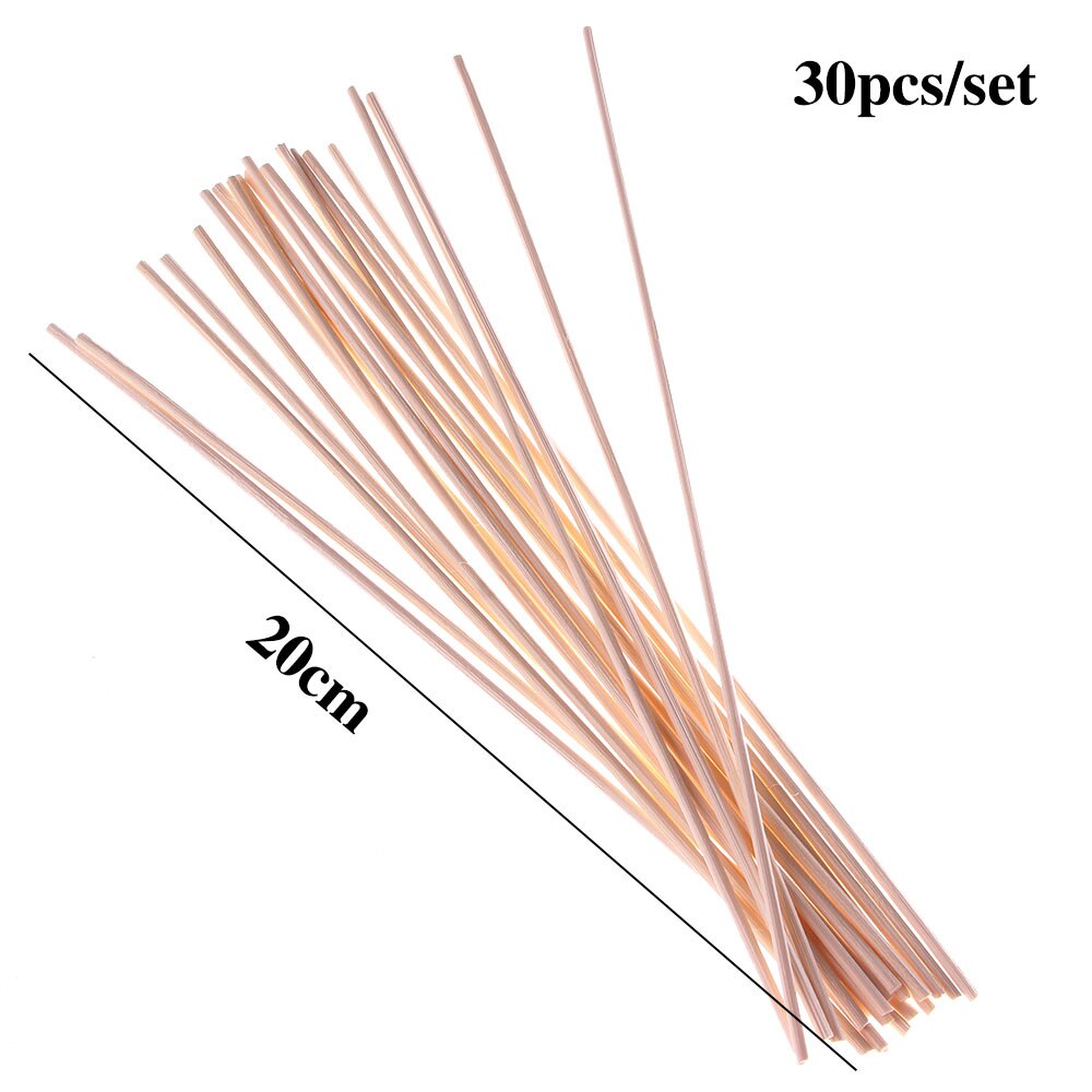 30Pcs Rattan Reed Sticks Fragrance Reed Diffuser Aroma Oil Diffuser Rattan Sticks for Home Bathrooms Fragrance Diffuser