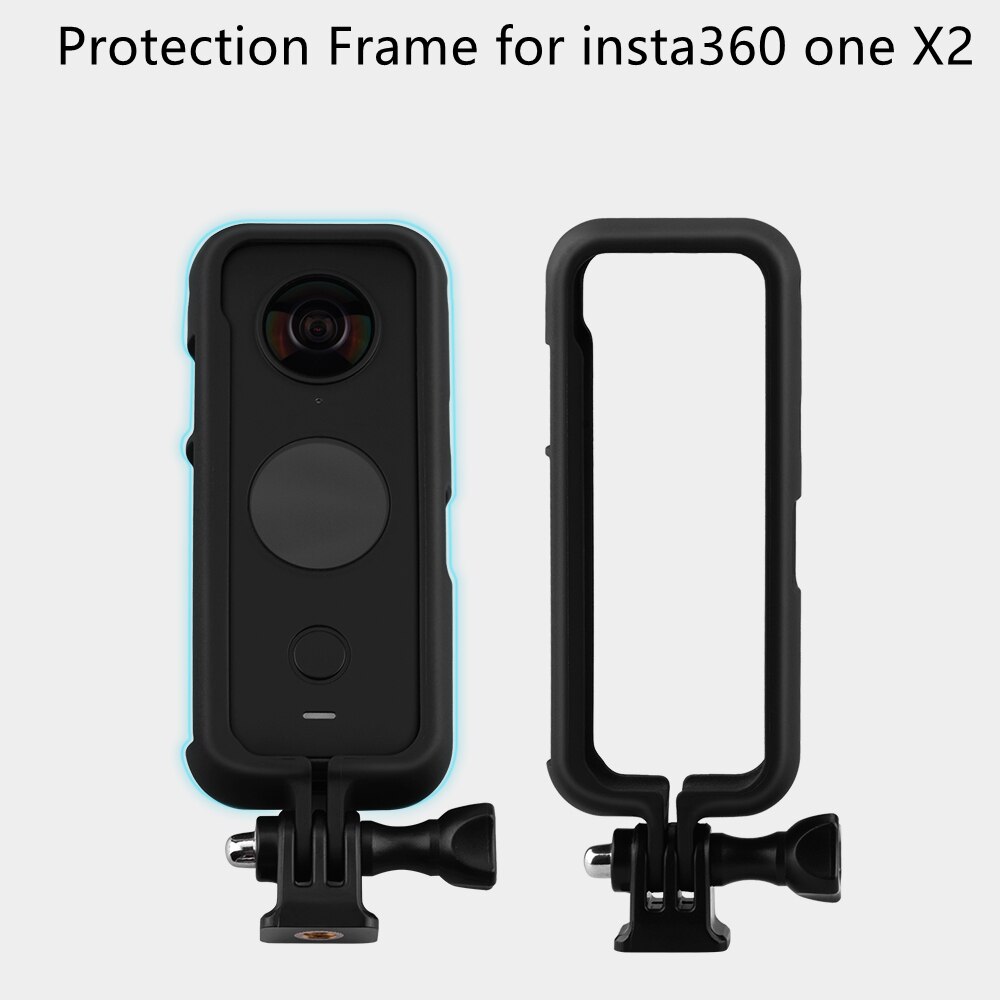 Voor Insta360 Een X2 Bescherming Frame Camera &#39;S Uitbreiding Frame Met Koud Schoen Camera Verticale Kooi Houder Adapter Mount Voor Een x2