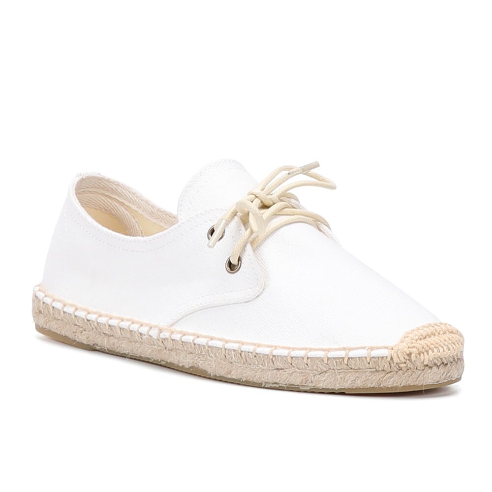 Alpargatas de cáñamo con plataforma plana para Mujer, zapatos de goma de encaje, informales, oferta especial limitada,: 8