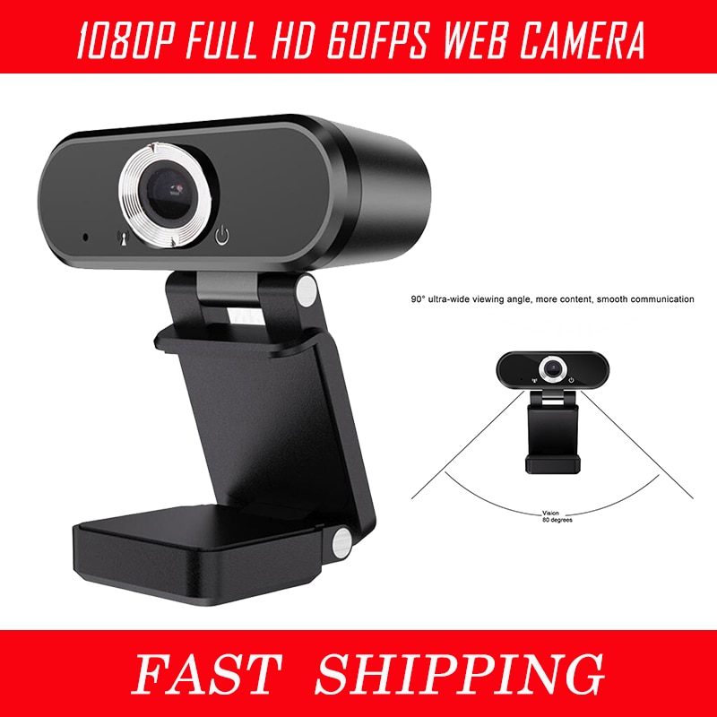 1080P Full HD Webcam Auto Focus 60fps Web Camera With Microphone for Live Broadcast Conference Work Infrared USB web cam