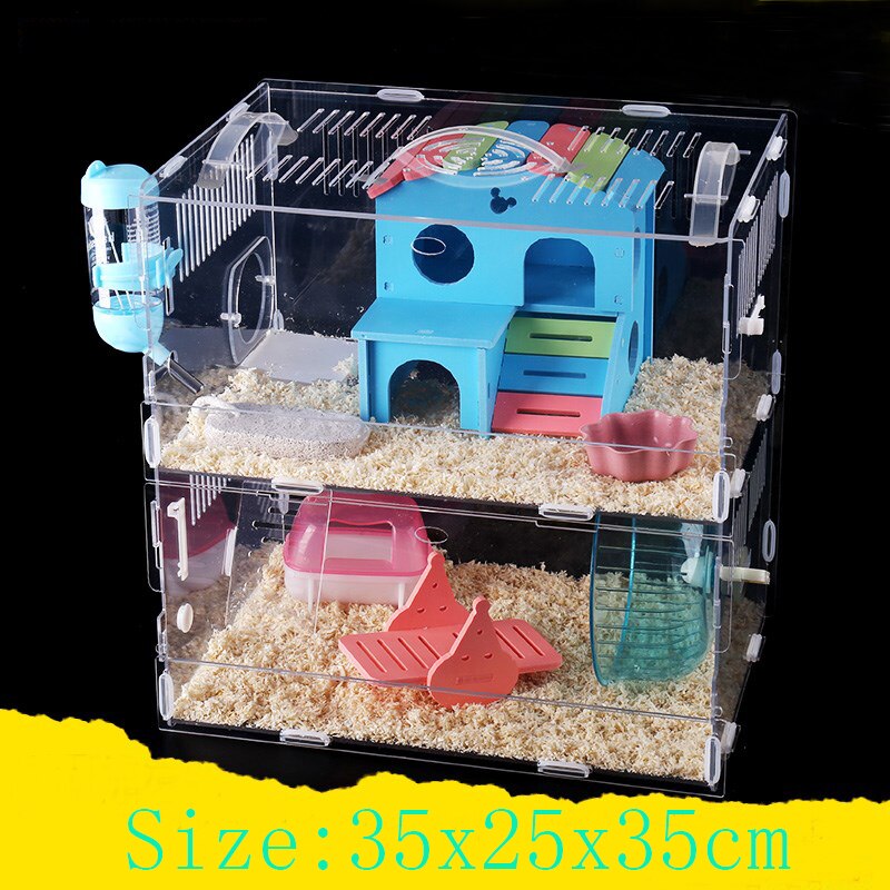 Hamster fyra årstider avel inkubator marsvin bur överdimensionerade villa hamster baby boet