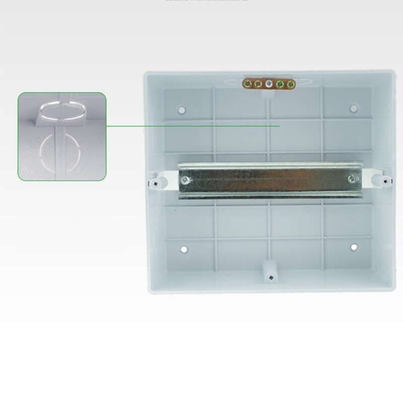 4-6 Ways Plastic Distribution Box Transparent Lid Power Distribution Protection Box For Miniature Circuit Breaker 87HA