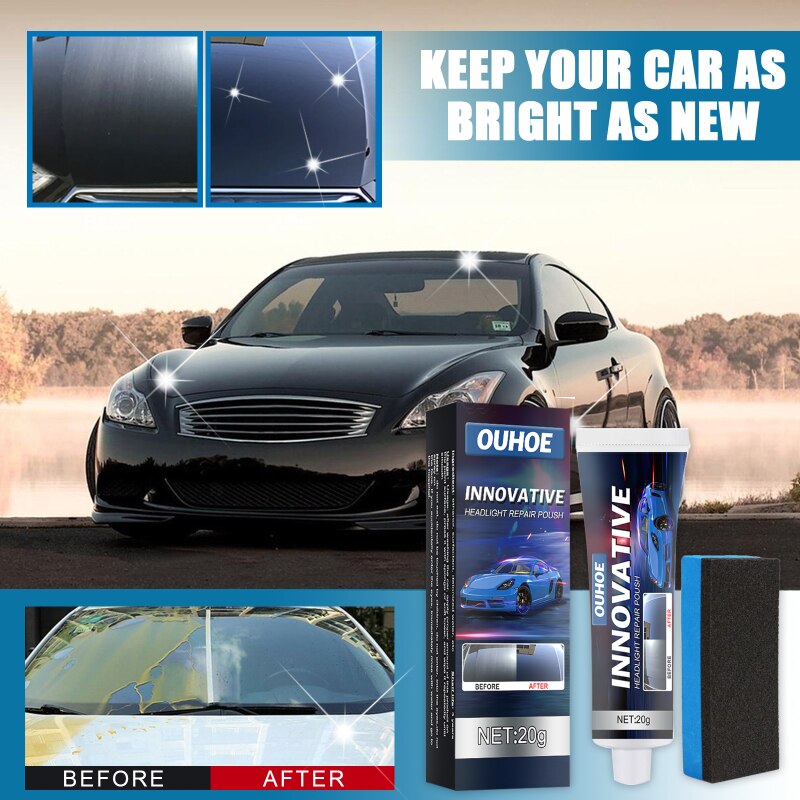 Auto Coating Wax Anti-Kras Coating Vloeibare Wax Auto Lichaam Samengestelde Wax Verf Plakken Set Kras Auto Paint Care glas Polijsten