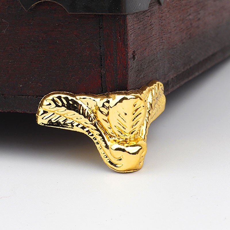 Antique Corner Protector Box Wood Case Decorative Feet Leg Corner Bracket Furniture Hardware Feet Leg Corner