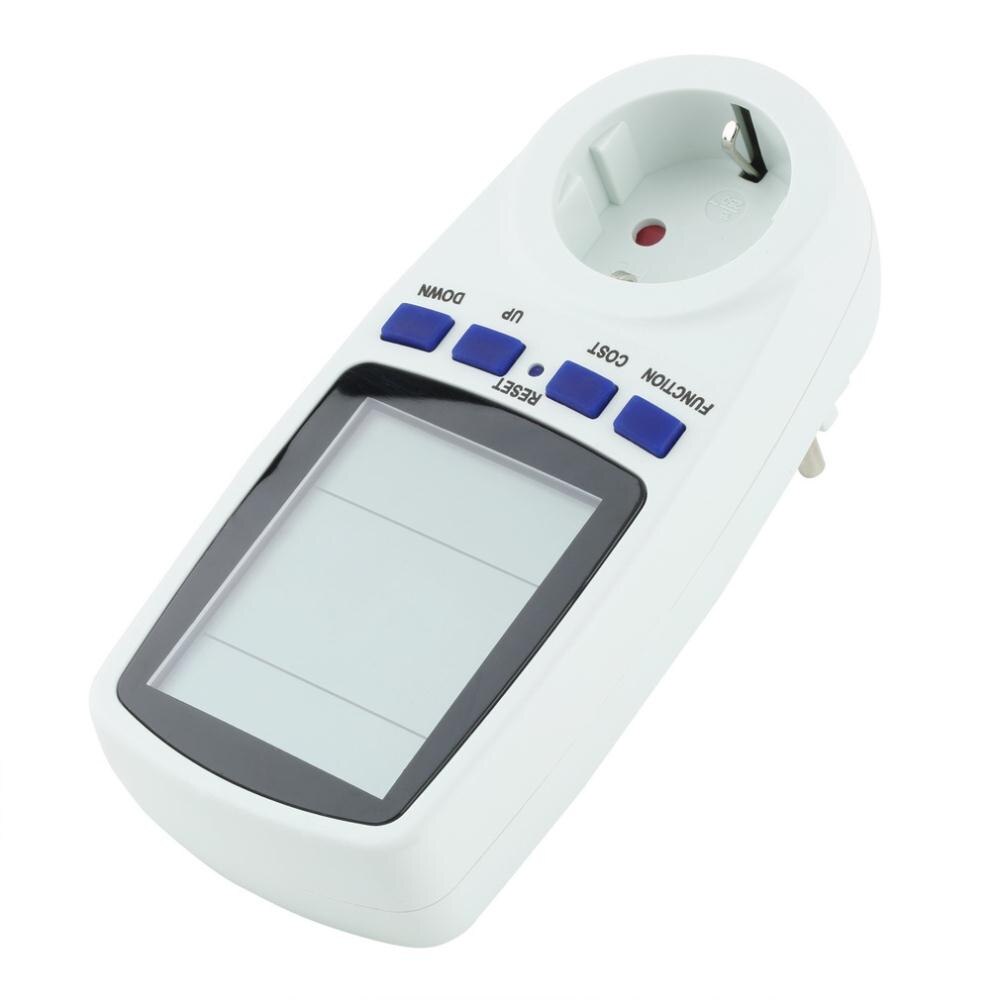 EU plug Digital Volt Voltage Wattmeter Power Analyzer Electronic Power Energy Meter Automatic Kwh Power Switch
