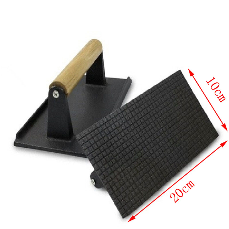 Grill roast squid cake tools Steak press pressure iron board Flat meat hovel cooking BBQ kitchen cooking utensils: 5