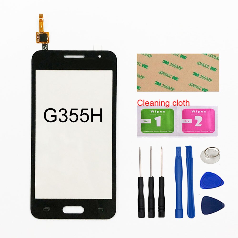 4.5 ''touch Voor Samsung Galaxy Core 2 G355H Touch Screen Digitizer Sensor Touch Glas Lens Panel Vervanging: Black And Tools