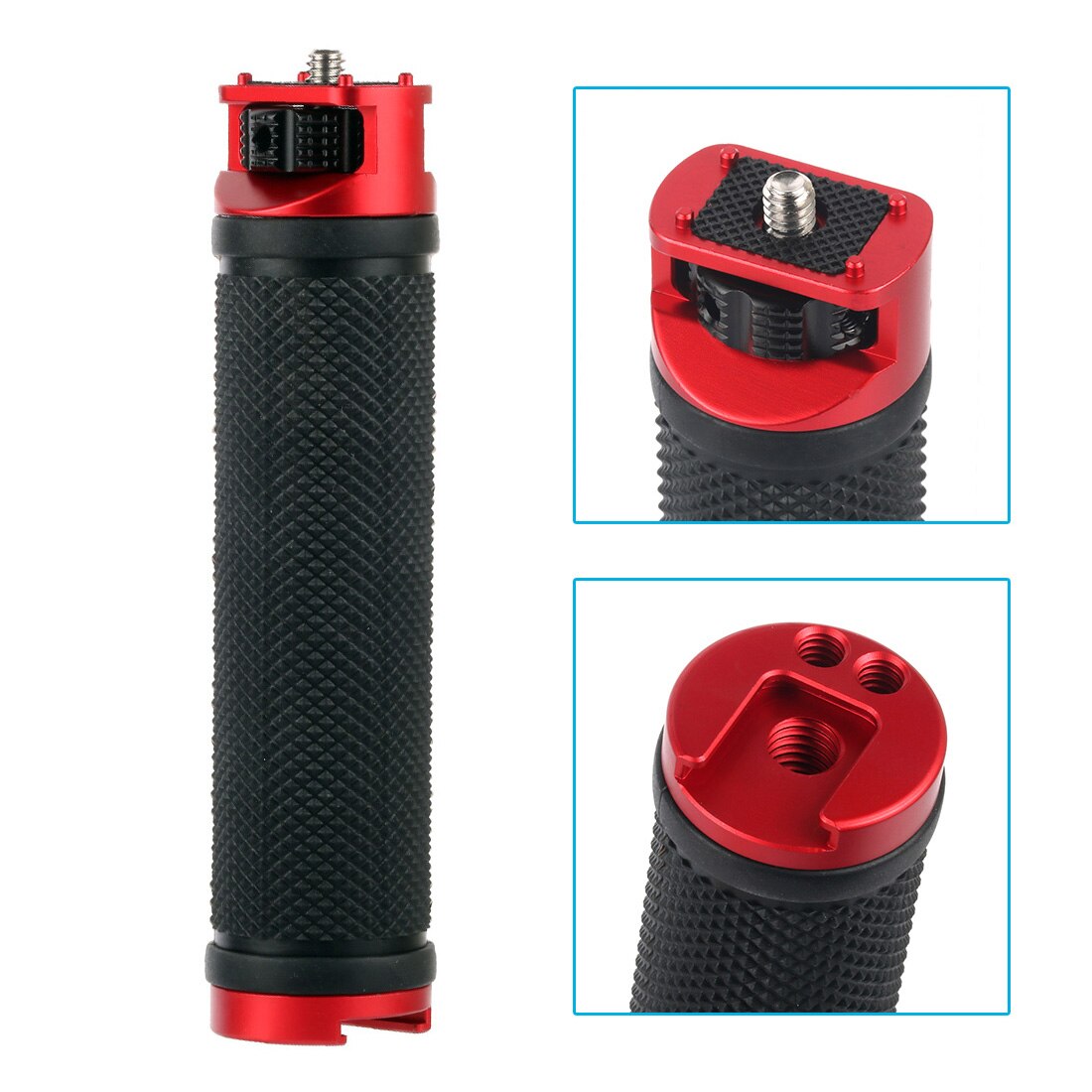 Suporte de sapata a frio de alumínio 1/4 3/8, adaptador para zhiyun, capinação s, carta, laboratório, gimbal: Black and Red