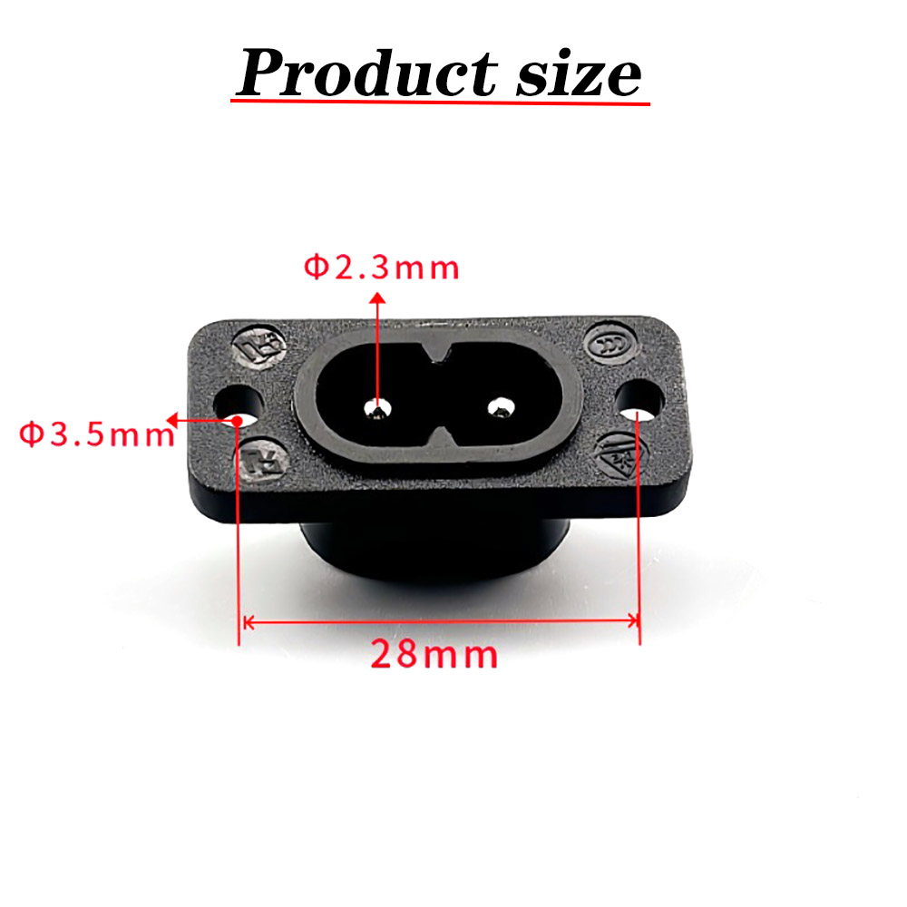 1-5 stuks  c8 mannelijke stopcontacten  c7 vrouwelijke stekkers stopcontact ingebouwde elektrische connector connector 35mm*15mm ac 2.5a 5a 250v