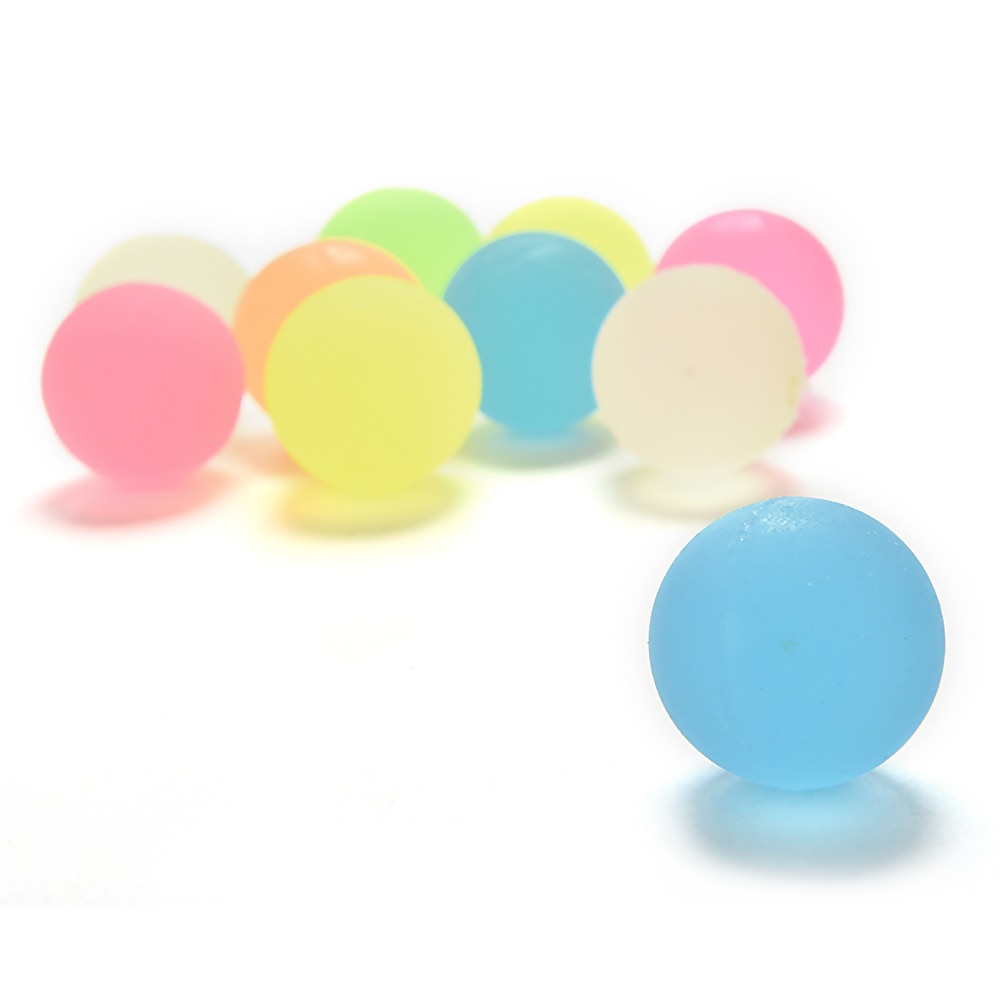 Boule à rebondir colorée, jouet solide, diamètre 2cm, matériau en caoutchouc pour enfants, idéal pour des enfants, couleur aléatoire, 10 pièces/ensemble