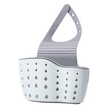 Keuken gootsteen afwas spons opbergrek keuken organizer badkamer wandplank zeephaak zuig spons houder ^ 5: Lichtblauw 