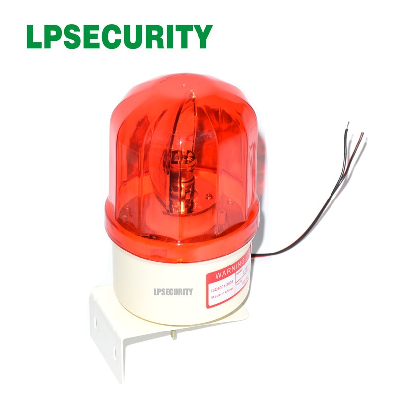 Lpsecurity  ip44 vandtæt udendørs roterende led blinkende lampe lys til portåbner motor barriereport (ingen lyd, beslag valgfri)