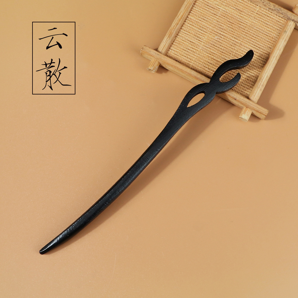 Bâton de cheveux chinois en bois, 16 styles, Hanfu traditionnel, fête, épingle à cheveux en bois sculpté à la main, couvre-chef pour femmes, accessoires de baguettes: WHITE