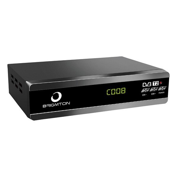 BRIGMTON-sintonizador TDT BTDT2-919, HD, DVBT2, color negro