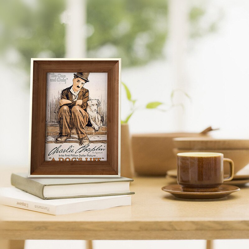 Nordic Style Photo Frame on Desktop 6/7/8/10 Inch Picture Frame For Home Decor Family Baby Photos Album marcos para fotos moldur