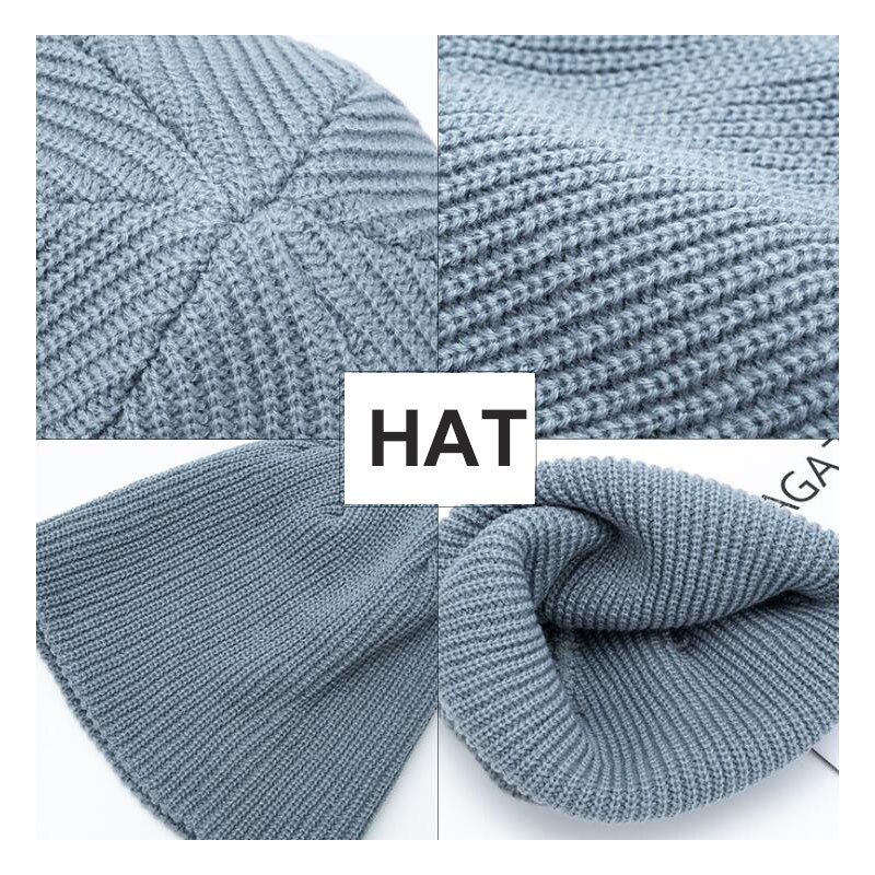 Unisex hattu puuvillasekoituksia kiinteä lämmin pehmeä hip hop neulotut hatut miesten talvilakit pipot tytöille naisille шляпа