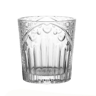 Vaso de Whisky Edo Kiriko, vaso de cristal Vintage, cortado a mano, Whisky Scotch, vaso de Borbón con caja de madera: Transparent love