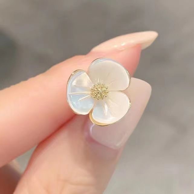 Conjunto de broches de para mujer, broches con lazo de flores, Pin de solapa antideslumbrante de Metal, alfileres fijos para ropa, suéter, abrigo, accesorios de ropa: Rodio plateado