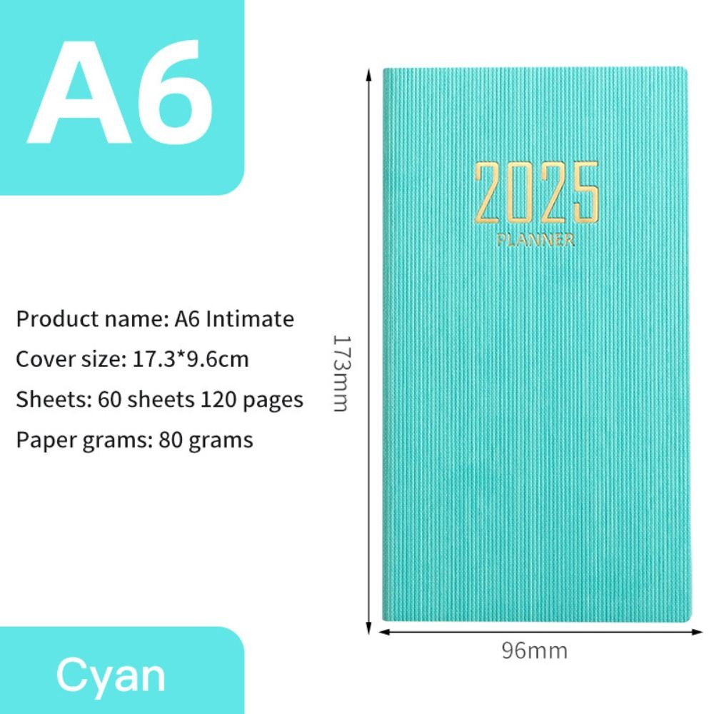 minimalistisch isches a5 2025 Agenda Buch mit Kalender zu tun Liste a5 Notizbuch Spanisch Morandi Farbe 2025 Planer Notizbuch Schul büro
