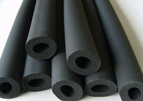 NBR Rubber Foam Insulation Tube Pipe Antiflaming Anti Freeze Anti Sun Burn