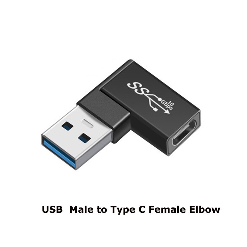 1pcs Micro usb3.0 90/180 Degree Right Angle USB 3.1 Type C Male To Female USBC female to female male to male Converter Adapter: NO.16