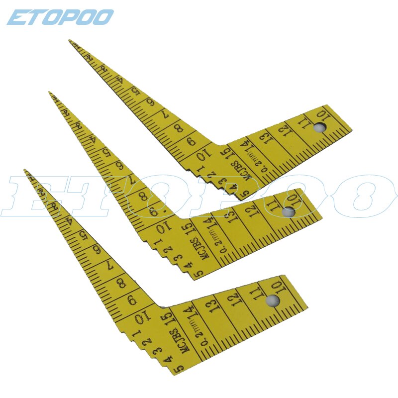 Japanese 1-15mm MCJBS plastic feeler gauge Toper Gauge Inspection Kegelmessgerat gap ruler for Automobile industry angle gauge